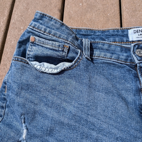 Denizen from Levi's STRETCH Shortie Shorts SZ18 - Picture 4 of 10